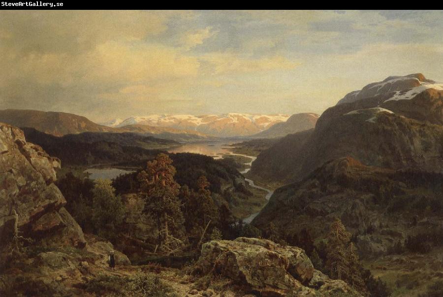 unknow artist norskt berglandskap i afonsta
